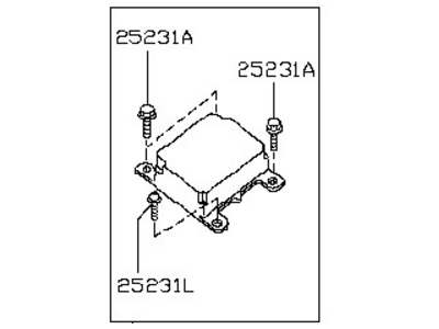 Nissan 28556-ZR09C Sensor & Unit-Air Bag