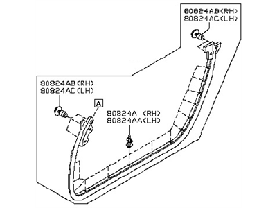 Nissan 350Z Weather Strip - 80830-CD000