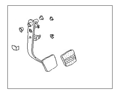 Nissan 46540-30P00 Pedal Assy-Clutch