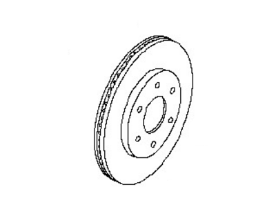 Nissan 40206-1PA1A Rotor-Disc Brake,Front