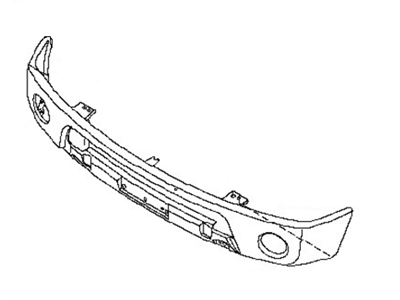 Nissan 62014-ZL01B Bumper-Inner Front