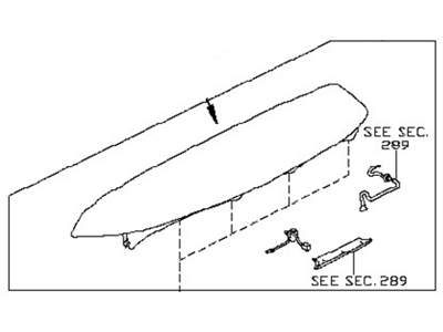 Nissan 96032-3NC1H Air Spoiler Assembly - Rear