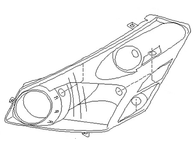 2004 Nissan Quest Headlight - 26014-5Z000