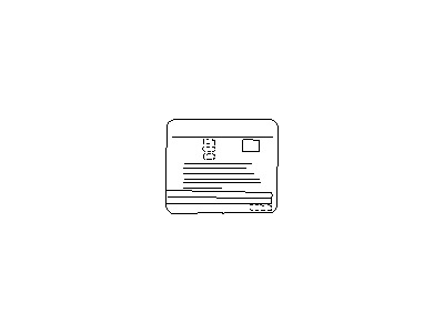 Nissan 99079-61A16 Emission Label