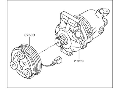 2017 Nissan NV A/C Compressor - 92600-JN30B