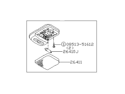 Nissan 26410-0M005 Lamp Assembly-Room