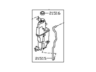 2018 Nissan Versa Note Coolant Reservoir - 21710-1HS3B