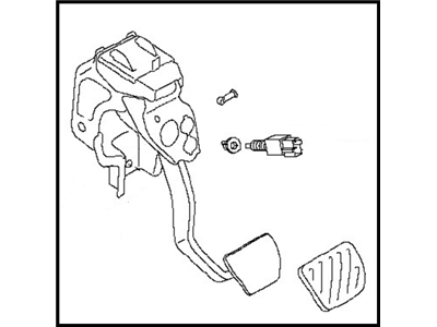 Nissan 46501-1AA0B Pedal Assy-Brake W/Bracket