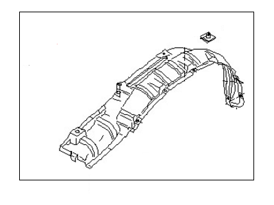 Nissan 63840-7Z000 PROTCT Front Fender R