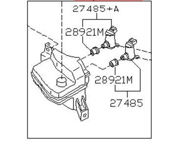 Nissan 28910-1W510 Tank Assy-Windshield Washer