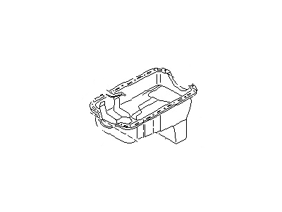 1990 Nissan Pathfinder Oil Pan - 11110-07G01