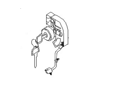 Nissan 80601-40U25 Cylinder Set-Door Lock,LH