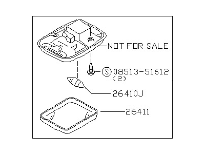 2005 Nissan Sentra Dome Light - 26410-6Z502