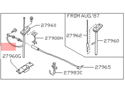 1988 Nissan Pathfinder Antenna - B8205-13G00