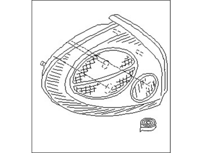 Nissan 26554-5Y725 Body Assembly-Combination Lamp,RH