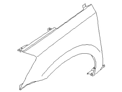 Nissan 63113-ZM730 Fender-Front,LH