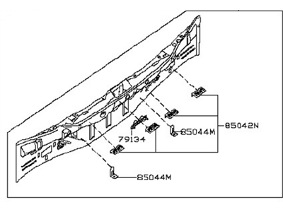 Nissan 79110-3TA0A Panel Rear Upper