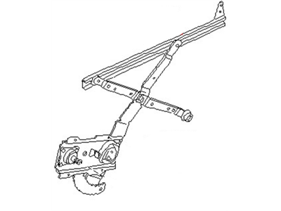 1979 Nissan Datsun 310 Window Regulator - 80701-M7000