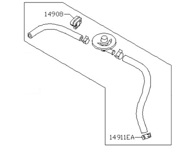 Nissan 14912-7S015 Tube-EVAP Control