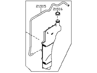 Nissan 21710-3YM0B Tank Assy-Radiator Reservoir