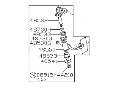 Nissan 48530-03W05 IDLER W/ARM