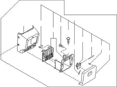 Nissan 96910-1B000 Console Box-Center
