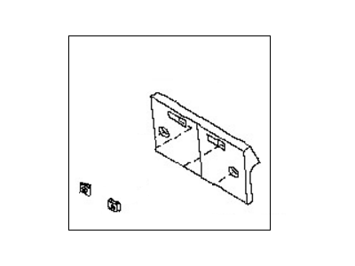 Nissan 96210-ZS00A Bracket-Licence Plate