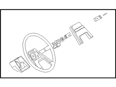 1986 Nissan Stanza Steering Wheel - 48400-20R00