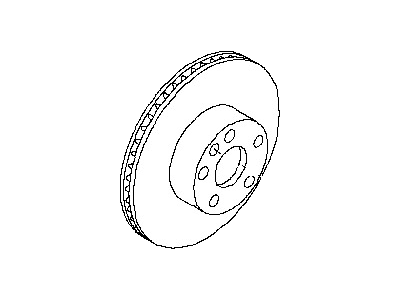 Nissan 43206-8H701 Rotor-Disc Brake,Rear