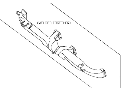 Nissan 27860-1PA0A Duct-Ventilator,Center
