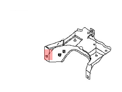 Nissan 64160-9PJ0A Bracket-Battery Support