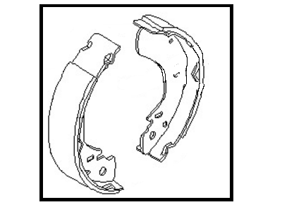 Nissan 44060-M4925 Shoe Set-Rear Brake