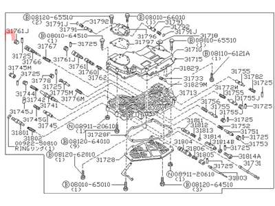 1983 Nissan Pulsar NX Valve Body - 31705-03X15