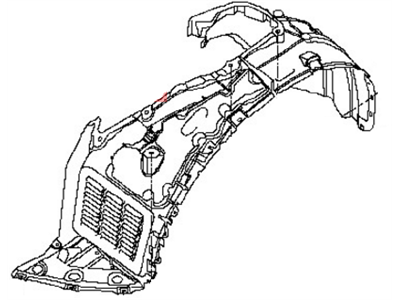 Nissan Pathfinder Wheelhouse - 63841-3JA0A