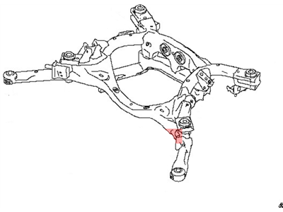 Nissan 55400-KB50A Member Complete - Rear Suspension