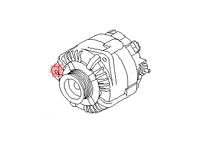 2005 Nissan Quest Alternator - 23100-5Z000