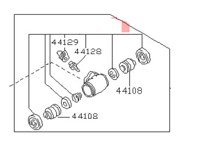 1998 Nissan Sentra Brake Caliper Repair Kit - D4100-4B025