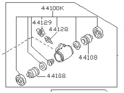 1995 Nissan 200SX Wheel Cylinder - 44100-4B000