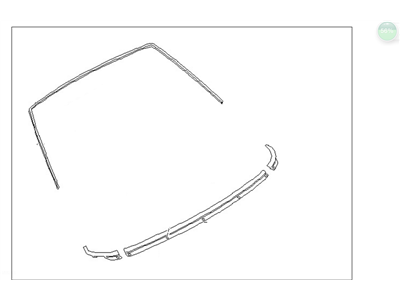 Nissan 79750-D0400 MOULDING Set Rear Window