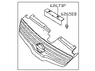 2008 Nissan Altima Grille - 62070-ZN50A