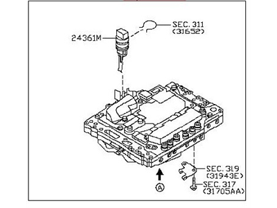 Nissan 31705-X988D Control Valve Assembly