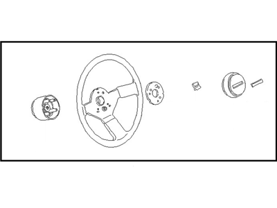 Nissan 48400-02M01 Steering Wheel Assembly