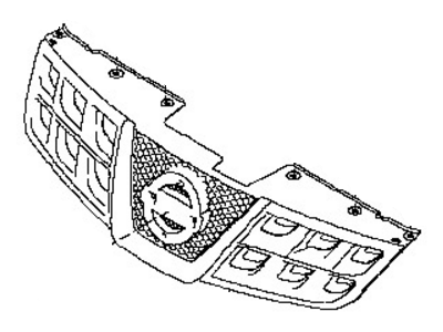 2011 Nissan Rogue Grille - F2310-1A41A