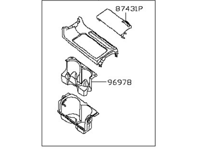 2005 Nissan Altima Cup Holder - 68430-3Z600