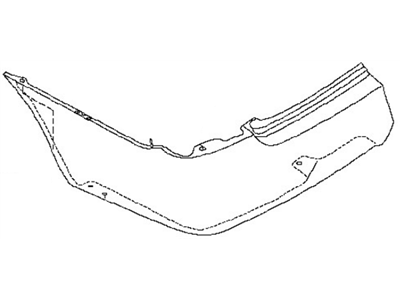 Nissan 85022-8J140 Rear Bumper Cover