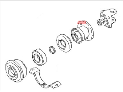 Nissan 37521-33P26 Bearing Kit Center