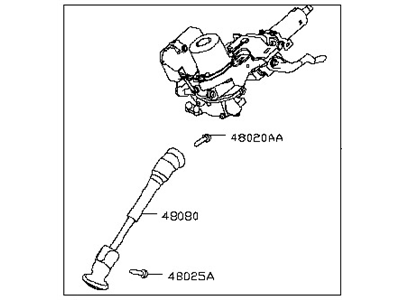 Nissan 48810-5HR5A Column Assy-Steering,Upper