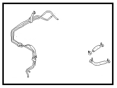 1991 Nissan Stanza Power Steering Hose - 49726-65E05