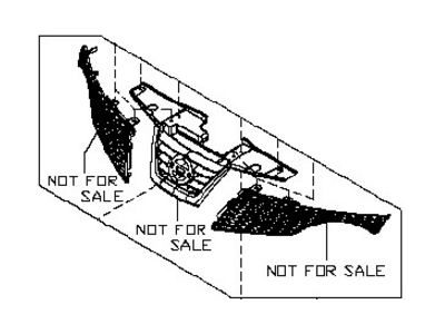 Nissan 62070-4FT0B Grille Assy-Front Bumper