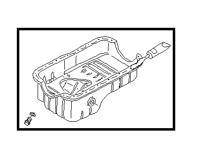 1996 Nissan Quest Oil Pan - 11110-0B700